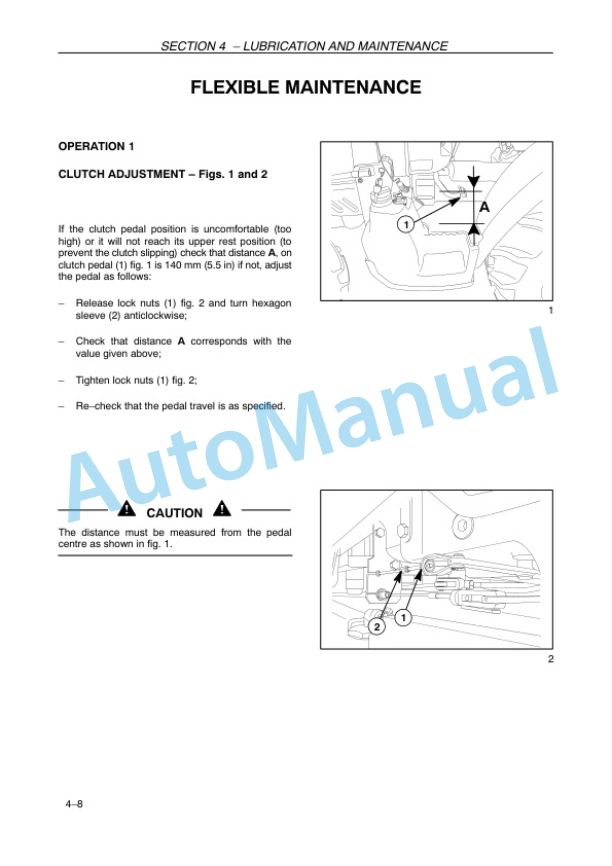 New Holland TD4020F, TD4030F, TD4040F Tractor Operation and Maintenance Manual 84264927 4 New Holland TD4020F, TD4030F, TD4040F Tractor Operation and Maintenance Manual 84264927-4