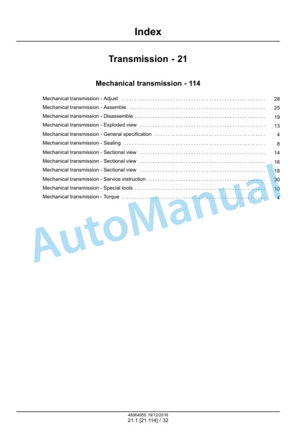 Alternative view of New Holland TD4020F, TD4030F, TD4040F Tractor Service Manual 48064955