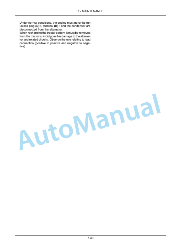 New Holland TD4.70F, TD4.80F, TD4.90F Tractor Operation and Maintenance Manual 47646518 5 New Holland TD4.70F, TD4.80F, TD4.90F Tractor Operation and Maintenance Manual 47646518 - Image 5