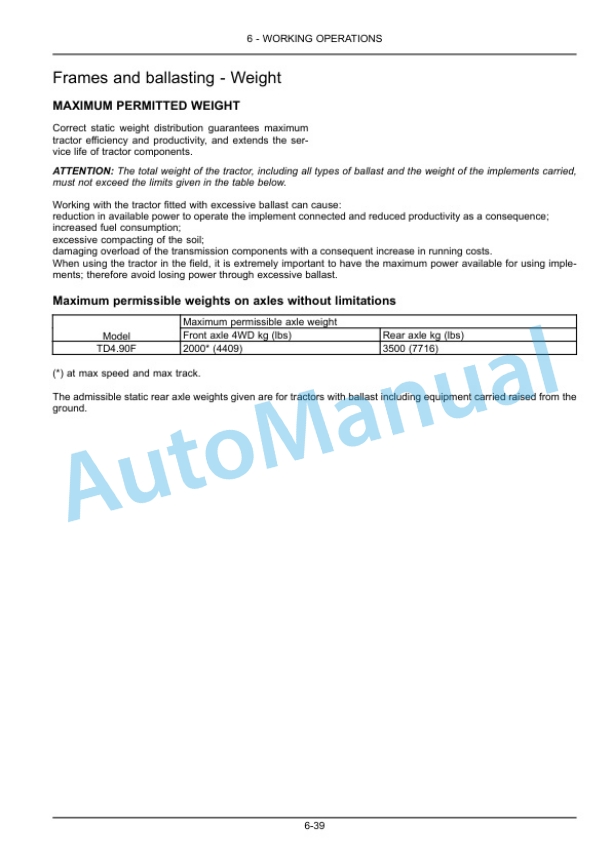 New Holland TD4.90F Tractor Operation and Maintenance Manual 47918153 4 New Holland TD4.90F Tractor Operation and Maintenance Manual 47918153 - Image 4