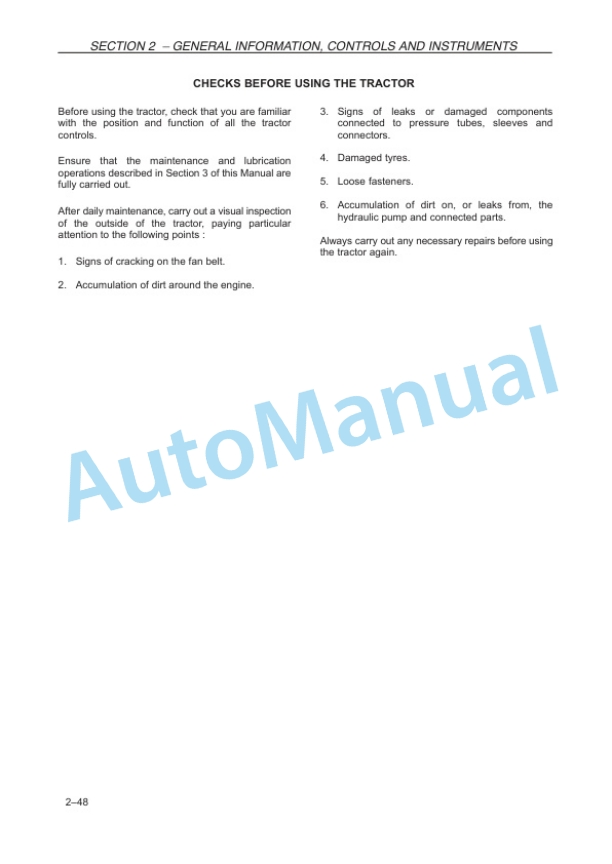 New Holland TD5010, TD5020, TD5030, TD5040, TD5050 Tractor Operation and Maintenance Manual 47376882 3 New Holland TD5010, TD5020, TD5030, TD5040, TD5050 Tractor Operation and Maintenance Manual 47376882-3