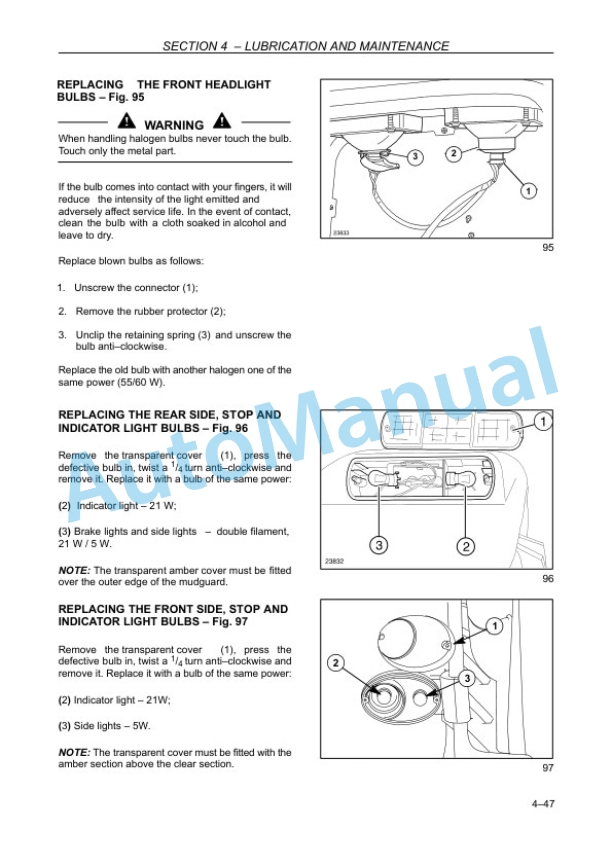 New Holland TD5010, TD5020, TD5030, TD5040, TD5050 Tractor Operation and Maintenance Manual 84422346 5 New Holland TD5010, TD5020, TD5030, TD5040, TD5050 Tractor Operation and Maintenance Manual 84422346 - Image 5