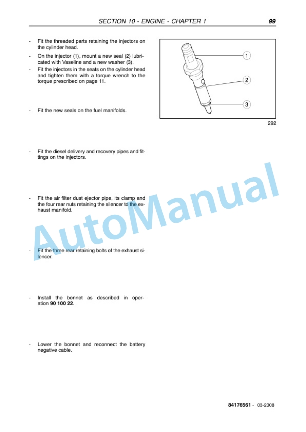New Holland TD5010, TD5020, TD5030, TD5040, TD5050 Tractor Service Manual 84176561B 2 New Holland TD5010, TD5020, TD5030, TD5040, TD5050 Tractor Service Manual 84176561B-2
