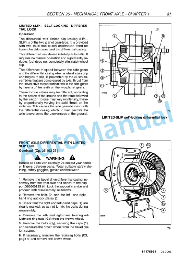 New Holland TD5010, TD5020, TD5030, TD5040, TD5050 Tractor Service Manual 84176561B 3 New Holland TD5010, TD5020, TD5030, TD5040, TD5050 Tractor Service Manual 84176561B-3