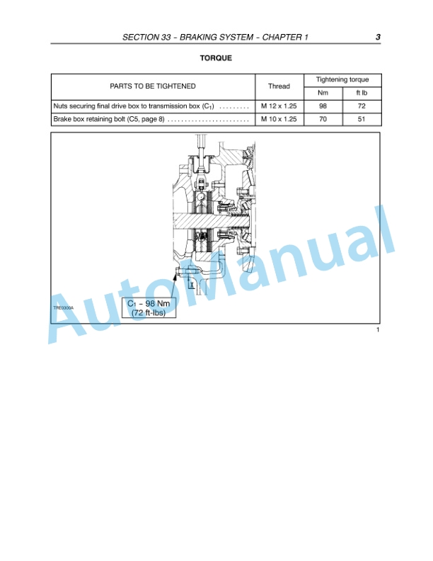 New Holland TD5030, TD5040, TD5050 Tractor Service Manual 84221706 4 New Holland TD5030, TD5040, TD5050 Tractor Service Manual 84221706-4