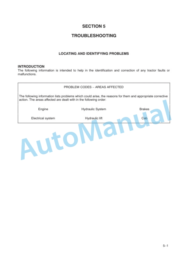 New Holland TD5050 HC Tractor Operation and Maintenance Manual 47376863 5 New Holland TD5050 HC Tractor Operation and Maintenance Manual 47376863-5