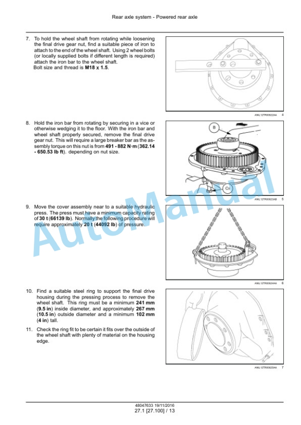 New Holland TD60, TD70, TD80, TD90, TD95 Straddle Tractor Service Manual 48047633 3 New Holland TD60, TD70, TD80, TD90, TD95 Straddle Tractor Service Manual 48047633 - Image 3