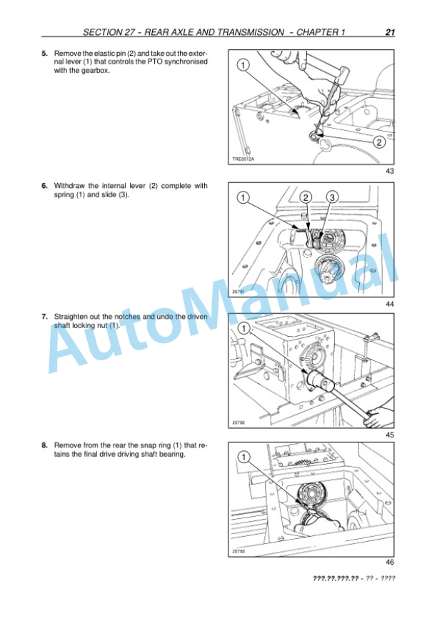 New Holland TD60, TD70, TD80, TD90, TD95 Straddle Tractor Service Manual 6035447100 4 New Holland TD60, TD70, TD80, TD90, TD95 Straddle Tractor Service Manual 6035447100 - Image 4