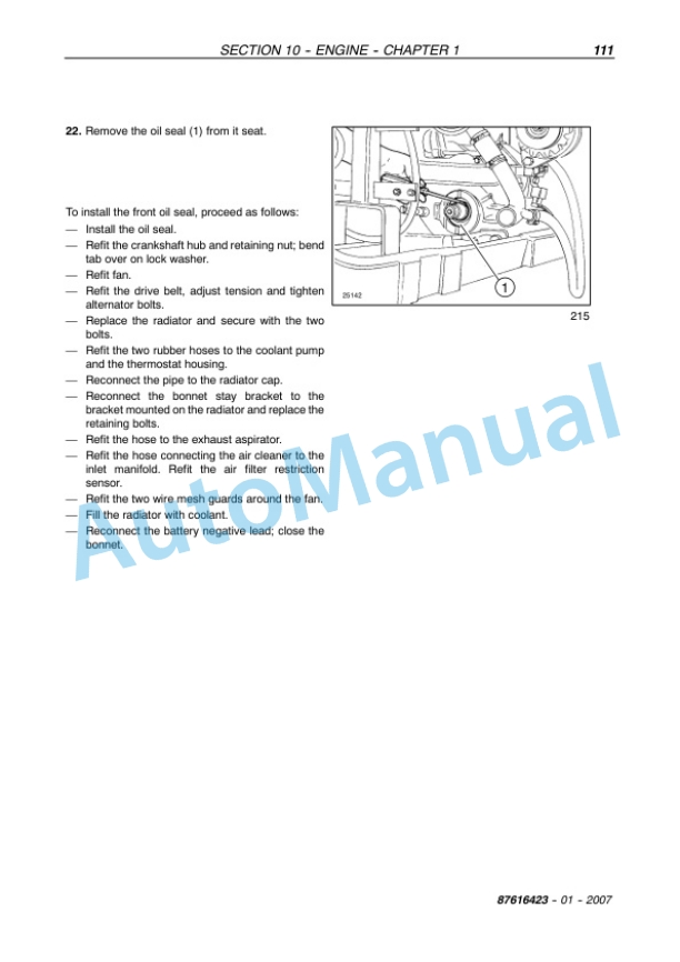 New Holland TD60D, TD70D, TD80D, TD90D, TD95D Tractor Service Manual 87616423 2 New Holland TD60D, TD70D, TD80D, TD90D, TD95D Tractor Service Manual 87616423 - Image 2
