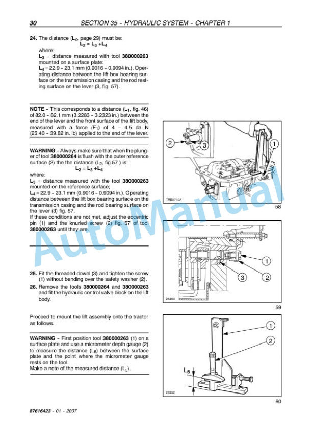 New Holland TD60D, TD70D, TD80D, TD90D, TD95D Tractor Service Manual 87616423 4 New Holland TD60D, TD70D, TD80D, TD90D, TD95D Tractor Service Manual 87616423 - Image 4