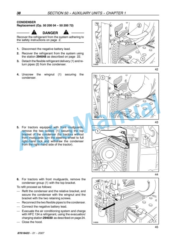 New Holland TD60D, TD70D, TD80D, TD90D, TD95D Tractor Service Manual 87616423 5 New Holland TD60D, TD70D, TD80D, TD90D, TD95D Tractor Service Manual 87616423 - Image 5
