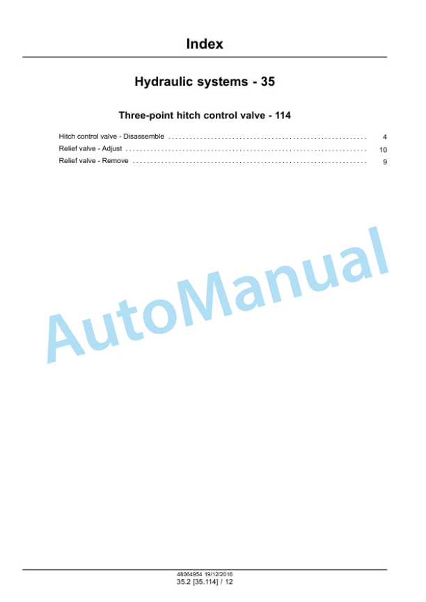 New Holland TD65F, TD75F, TD85F Tractor Service Manual 48064954 4 New Holland TD65F, TD75F, TD85F Tractor Service Manual 48064954 - Image 4