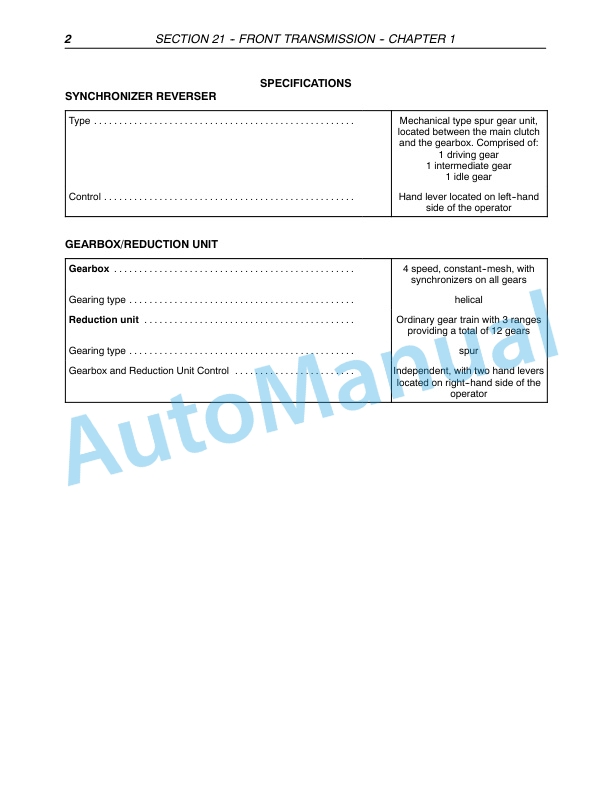 New Holland TD7D, TD95D, TD95D High Clearance Tractor Repair Manual 87572974 2 New Holland TD7D, TD95D, TD95D High Clearance Tractor Repair Manual 87572974-2