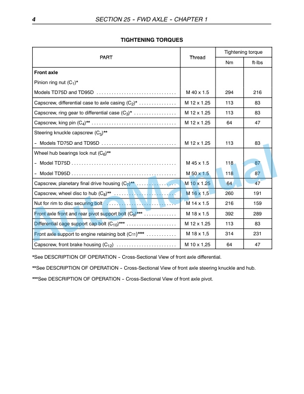 New Holland TD7D, TD95D, TD95D High Clearance Tractor Repair Manual 87572977 3 New Holland TD7D, TD95D, TD95D High Clearance Tractor Repair Manual 87572977 - Image 3