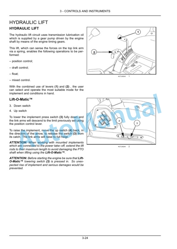 New Holland TD80D HC, TD90D HC, TD95D HC Tractor Operation and Maintenance Manual 47918199 3 New Holland TD80D HC, TD90D HC, TD95D HC Tractor Operation and Maintenance Manual 47918199-3