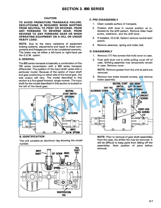 New Holland Tecumseh - Peerless Motion Drive System Mechanic Handbook 40641011 3 New Holland Tecumseh - Peerless Motion Drive System Mechanic Handbook 40641011 - Image 3