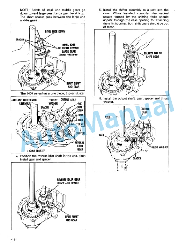 New Holland Tecumseh - Peerless Motion Drive System Mechanic Handbook 40641011 4 New Holland Tecumseh - Peerless Motion Drive System Mechanic Handbook 40641011 - Image 4