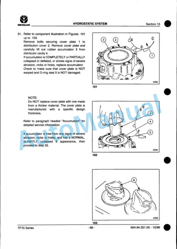 New Holland TF76, TF78 Tractor Repair Manual 6046401600 3 New Holland TF76, TF78 Tractor Repair Manual 6046401600 - Image 3