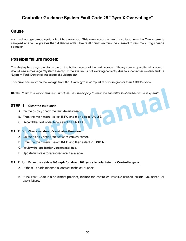 New Holland TG, TJ Series Tractor IntelliSteer Auto Steering System Troubleshooting Repair Manual 87046843 4 New Holland TG, TJ Series Tractor IntelliSteer Auto Steering System Troubleshooting Repair Manual 87046843-4