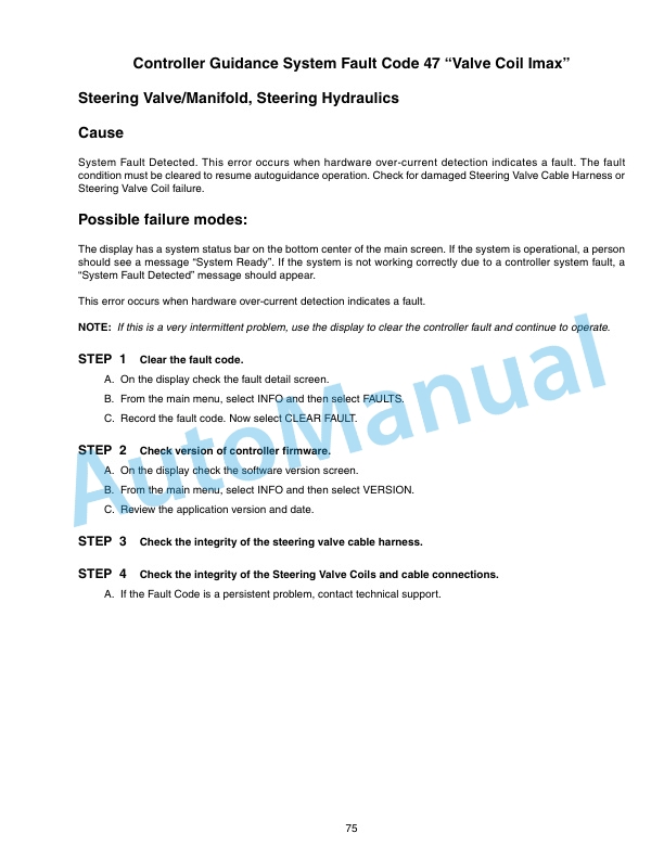 New Holland TG, TJ Series Tractor IntelliSteer Auto Steering System Troubleshooting Repair Manual 87046843 5 New Holland TG, TJ Series Tractor IntelliSteer Auto Steering System Troubleshooting Repair Manual 87046843-5