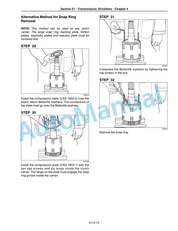 New Holland TG215, TG245, TG275, TG305 Tractor Repair Manual 87678533-3
