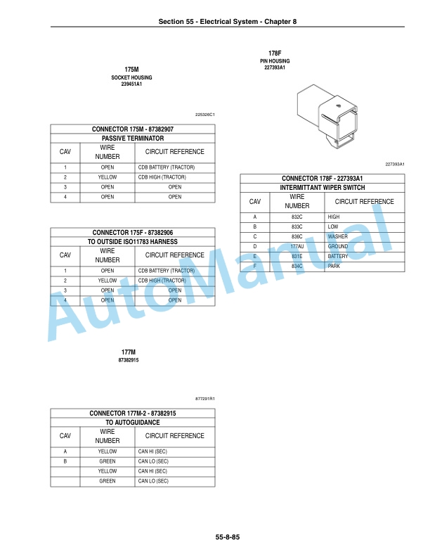New Holland TG215, TG245, TG275, TG305 Tractor Repair Manual 87678536-2