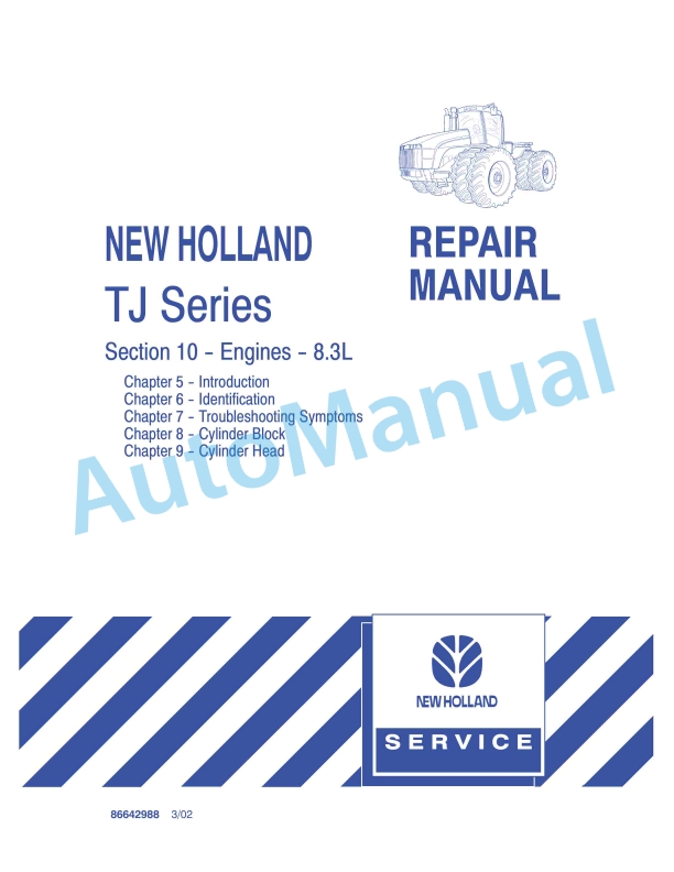 New Holland TJ Series Tractor Repair Manual 86642988 1 New Holland TJ Series Tractor Repair Manual 86642988
