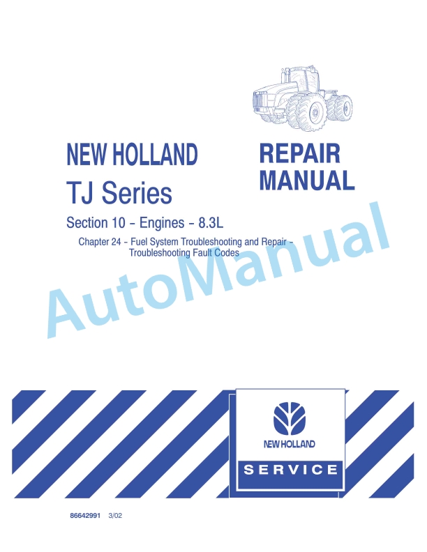 New Holland TJ Series Tractor Repair Manual 86642991 1 New Holland TJ Series Tractor Repair Manual 86642991