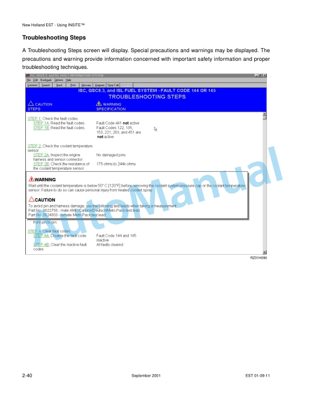 New Holland TJ Series Tractor Repair Manual 86643000 3 New Holland TJ Series Tractor Repair Manual 86643000-3