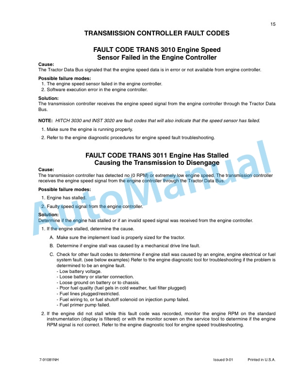 New Holland TJ Series Tractor Repair Manual 86643009 3 New Holland TJ Series Tractor Repair Manual 86643009-3