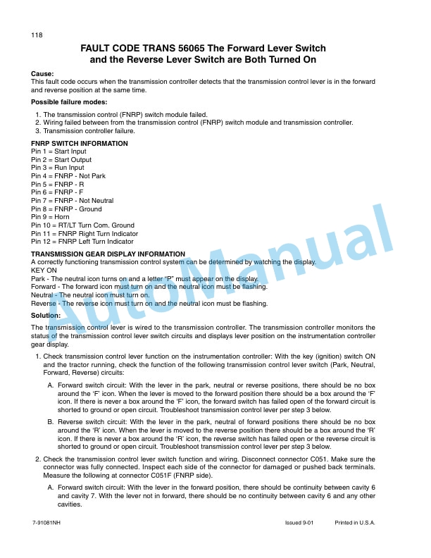 New Holland TJ Series Tractor Repair Manual 86643009 5 New Holland TJ Series Tractor Repair Manual 86643009-5