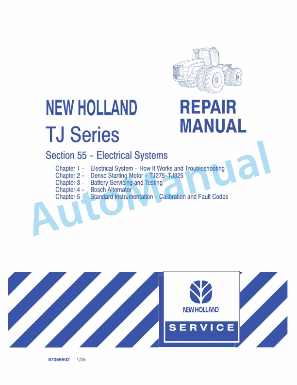 New Holland TJ Series Tractor Repair Manual 87055902 1 New Holland TJ Series Tractor Repair Manual 87055902