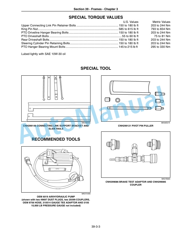 New Holland TJ, T9000 Series Tractor Repair Manual 87740917 2 New Holland TJ, T9000 Series Tractor Repair Manual 87740917-2