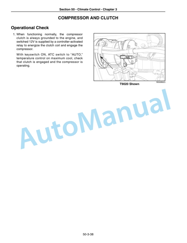 New Holland TJ, T9000 Series Tractor Repair Manual 87740918 4 New Holland TJ, T9000 Series Tractor Repair Manual 87740918-4