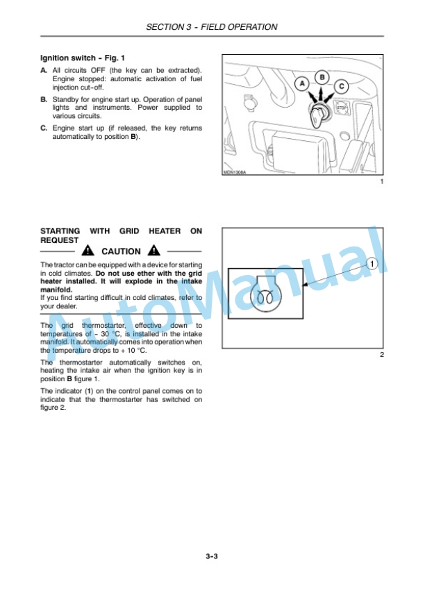 New Holland TK4020, TK4030, TK4040, TK4050, TK4060 Tractor Operation and Maintenance Manual 84317803 3 New Holland TK4020, TK4030, TK4040, TK4050, TK4060 Tractor Operation and Maintenance Manual 84317803-3