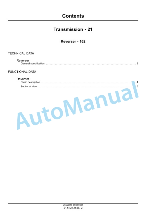 New Holland TK4030V, TK4050, TK4050M, TK4060 Tractor Service Manual 47869948 4 New Holland TK4030V, TK4050, TK4050M, TK4060 Tractor Service Manual 47869948 - Image 4