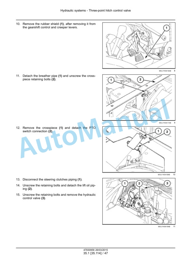 New Holland TK4030V, TK4050, TK4050M, TK4060 Tractor Service Manual 47869949 2 New Holland TK4030V, TK4050, TK4050M, TK4060 Tractor Service Manual 47869949 - Image 2