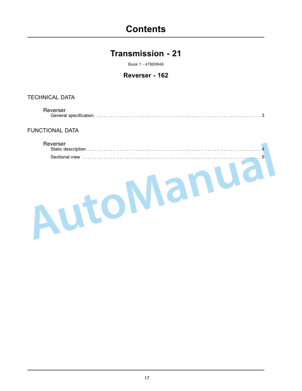 New Holland TK4030V, TK4050, TK4050M, TK4060 Tractor Service Manual 47869951 3 New Holland TK4030V, TK4050, TK4050M, TK4060 Tractor Service Manual 47869951-3