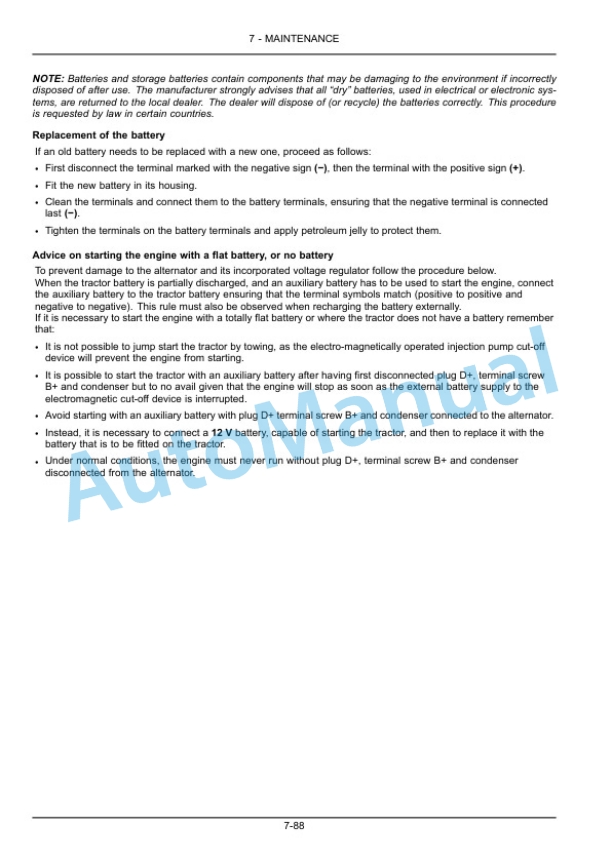 New Holland TK4.80F, TK4.80V, TK4.80N, TK4.100, TK4.100M, TK4.110, TK4.110M Tractor Operation and Maintenance Manual 51634535 5 New Holland TK4.80F, TK4.80V, TK4.80N, TK4.100, TK4.100M, TK4.110, TK4.110M Tractor Operation and Maintenance Manual 51634535 - Image 5