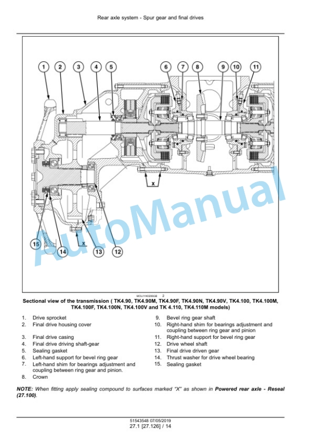 New Holland TK4.80V, TK4.80N, TK4.80F, TK4.90V, TK4.90N, TK4.90F, TK4.100V, TK4.100N, TK4.100F Tractor Service Manual 51543548 2 New Holland TK4.80V, TK4.80N, TK4.80F, TK4.90V, TK4.90N, TK4.90F, TK4.100V, TK4.100N, TK4.100F Tractor Service Manual 51543548 - Image 2