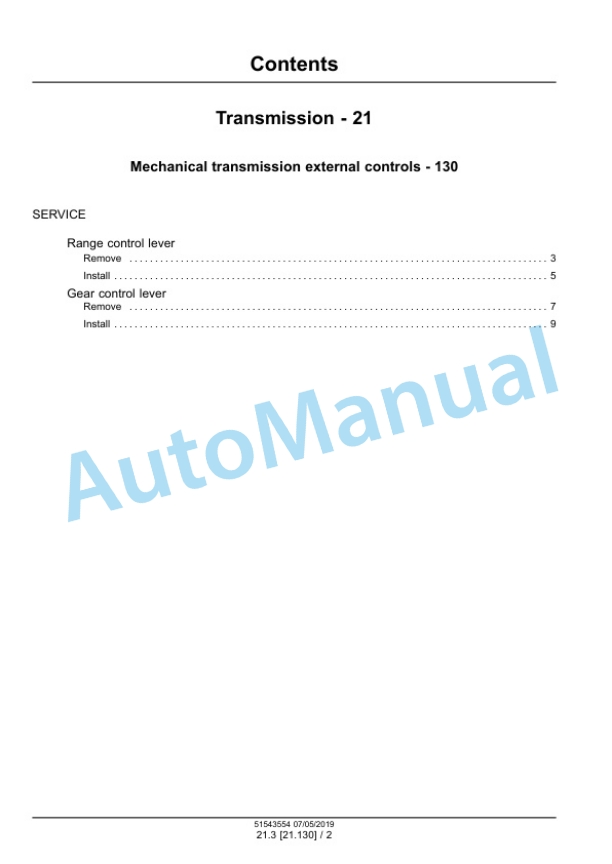 New Holland TK4.90, TK4.90M, TK4.100, TK4.100M, TK4.110, TK4.110M Tractor Service Manual 51543554 2 New Holland TK4.90, TK4.90M, TK4.100, TK4.100M, TK4.110, TK4.110M Tractor Service Manual 51543554 - Image 2