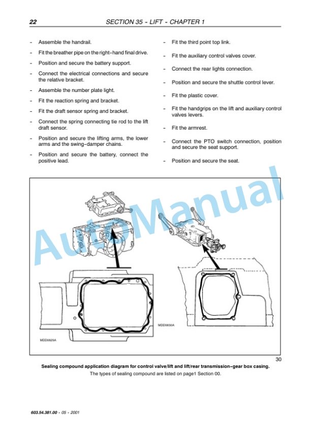New Holland TK65, TK75, TK76, TK85, TK95 Tractor Service Manual 6035438100 3 New Holland TK65, TK75, TK76, TK85, TK95 Tractor Service Manual 6035438100 - Image 3