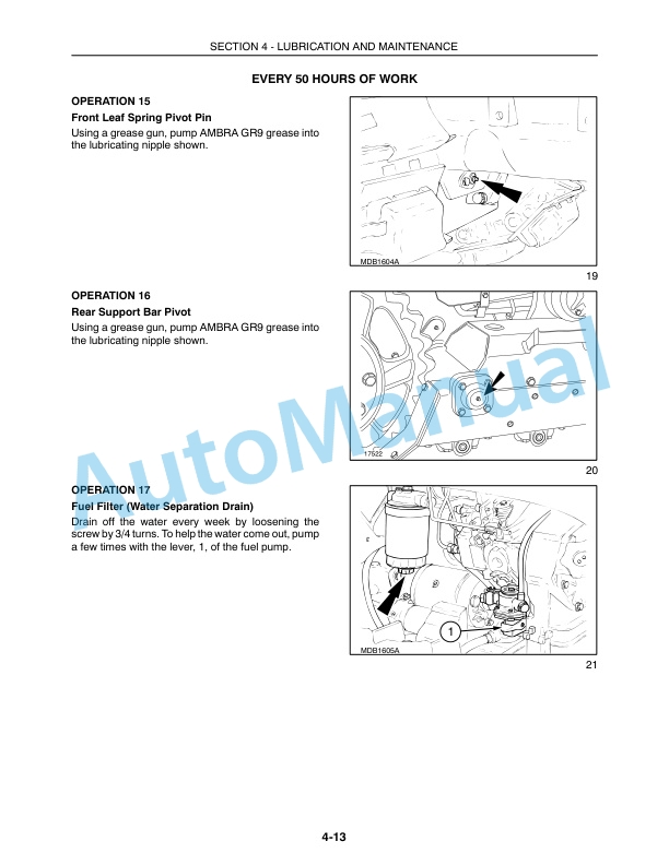 New Holland TK75VA, TK80A, TK80MA, TK90A, TK90MA, TK100A Tractor Operation and Maintenance Manual 87545315 4 New Holland TK75VA, TK80A, TK80MA, TK90A, TK90MA, TK100A Tractor Operation and Maintenance Manual 87545315 - Image 4