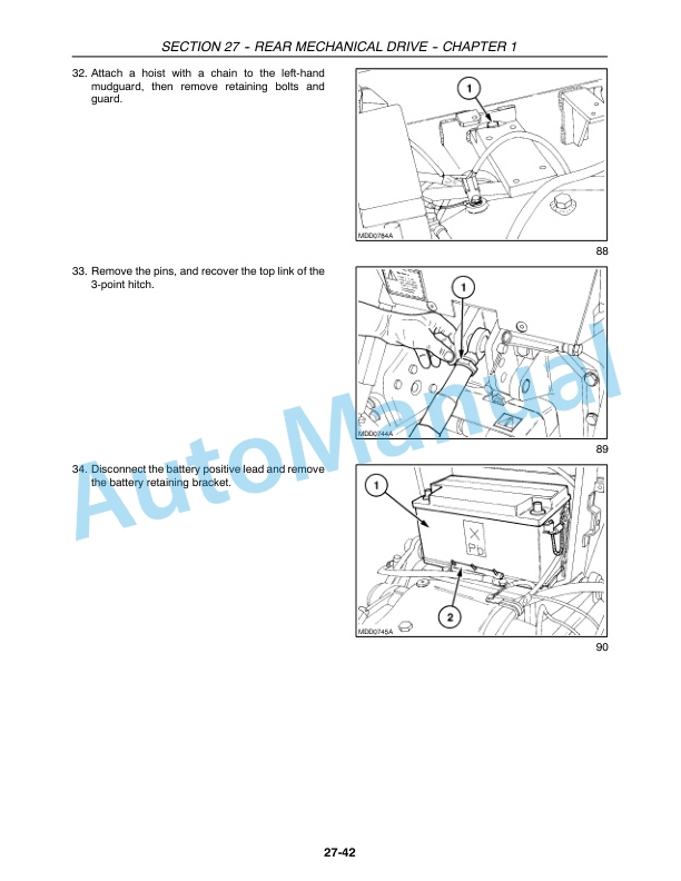 New Holland TK75VA, TK80A, TK80MA, TK90A, TK90MA, TK100A Tractor Repair Manual 87582126 2 New Holland TK75VA, TK80A, TK80MA, TK90A, TK90MA, TK100A Tractor Repair Manual 87582126-2