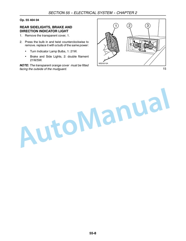 New Holland TK75VA, TK80A, TK80MA, TK90A, TK90MA, TK100A Tractor Repair Manual 87582128 5 New Holland TK75VA, TK80A, TK80MA, TK90A, TK90MA, TK100A Tractor Repair Manual 87582128 - Image 5