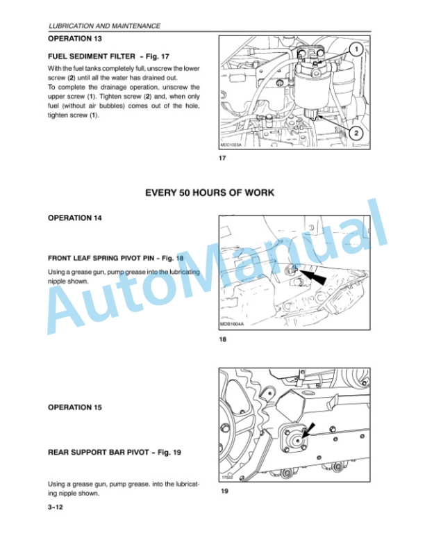 New Holland TK76, TK85, TK85M Operation and Maintenance Manual 86626574 4 New Holland TK76, TK85, TK85M Operation and Maintenance Manual 86626574-4