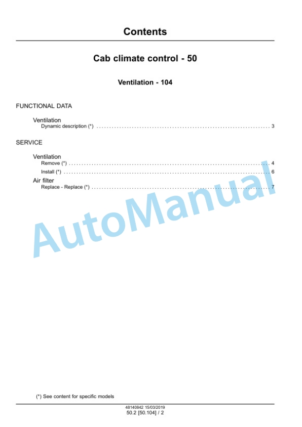 New Holland TL5.80, TL5.90, TL5.100 Tractor Service Manual 48140842 4 New Holland TL5.80, TL5.90, TL5.100 Tractor Service Manual 48140842 - Image 4