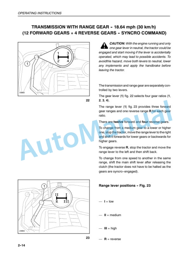 New Holland TL70, TL80, TL90, TL100 Tractor Operation and Maintenance Manual 6036457100 2 New Holland TL70, TL80, TL90, TL100 Tractor Operation and Maintenance Manual 6036457100-2