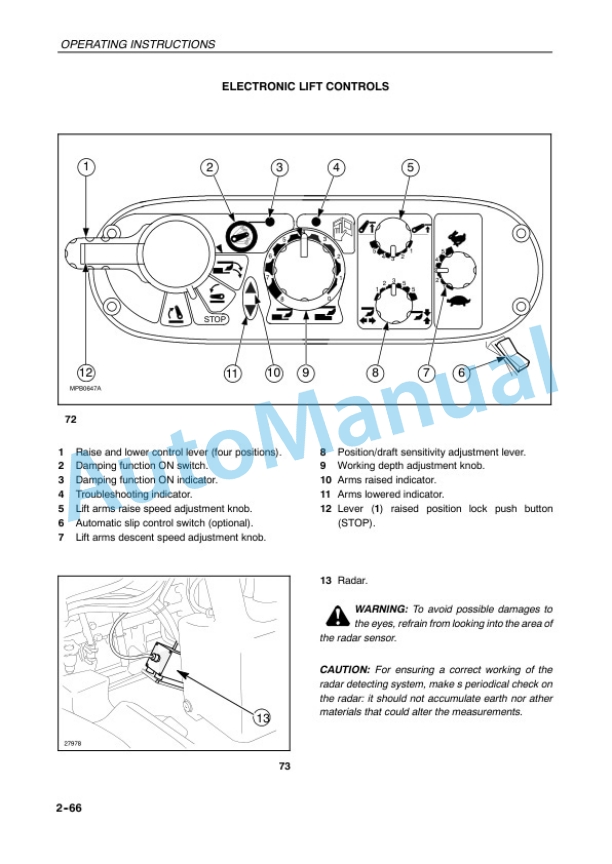 New Holland TL70, TL80, TL90, TL100 Tractor Operation and Maintenance Manual 6036457100 3 New Holland TL70, TL80, TL90, TL100 Tractor Operation and Maintenance Manual 6036457100-3