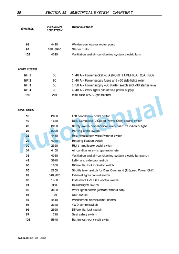 New Holland TL70A, TL80A, TL90A, TL100A Tractor Service Manual 6035451100 4 New Holland TL70A, TL80A, TL90A, TL100A Tractor Service Manual 6035451100 - Image 4